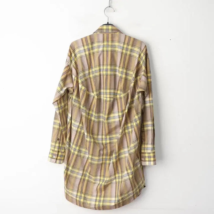 [BUNJANG] ZUCCA Check Long Shirt (Recommended Size 55) / 55/ZUCCA 주카 체크 롱 셔츠