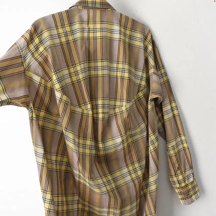 [BUNJANG] ZUCCA Check Long Shirt (Recommended Size 55) / 55/ZUCCA 주카 체크 롱 셔츠