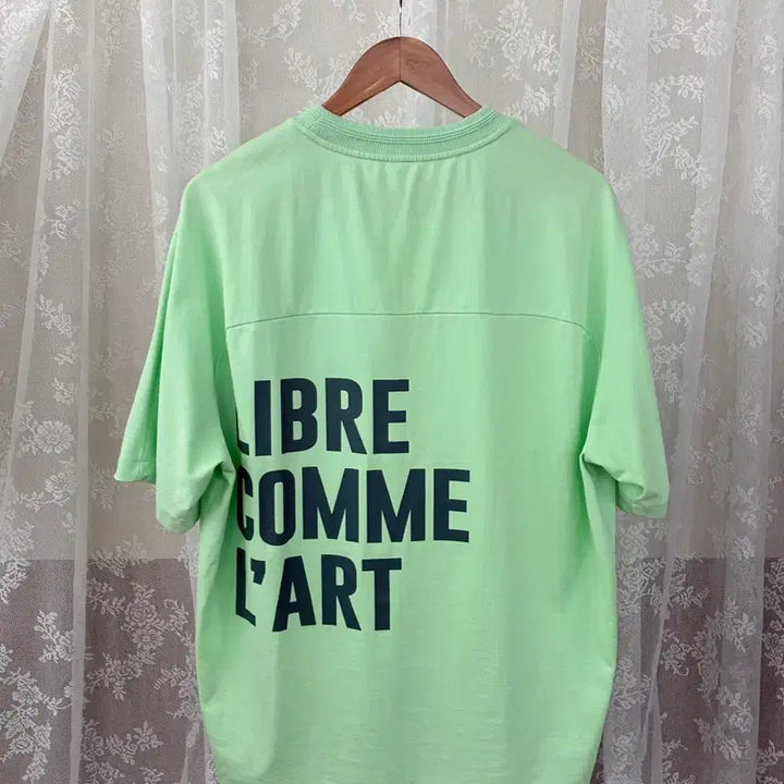 [BUNJANG] System Homme Oversized Graphic T-Shirt Green / 100) 시스템옴므 오버핏 그래픽 반팔 티셔츠 그린
