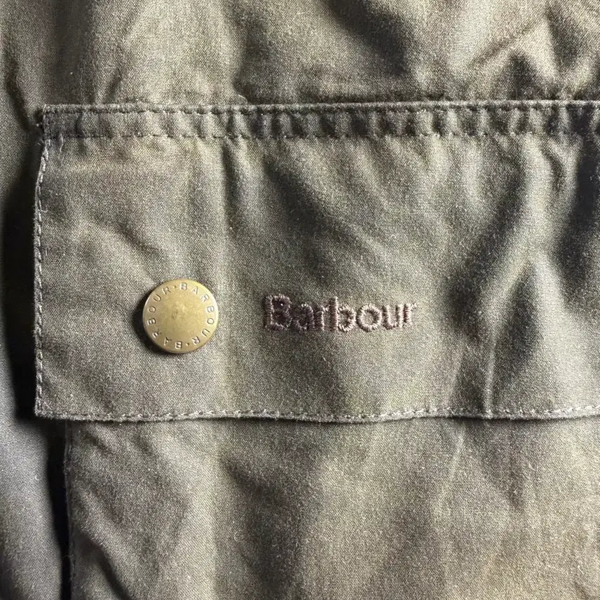 [BUNJANG] Barbour Ashby Waxed Jacket Olive M MWX0339 / 바버 애쉬비 왁스 자켓 올리브 M MWX0339