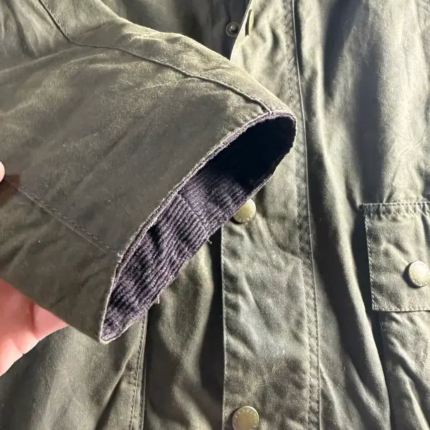 [BUNJANG] Barbour Ashby Waxed Jacket Olive M MWX0339 / 바버 애쉬비 왁스 자켓 올리브 M MWX0339
