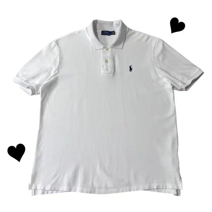 [BUNJANG] Polo Ralph Lauren White Short Sleeve Polo Shirt / 신형 폴로 랄프로렌 화이트 반팔카라티