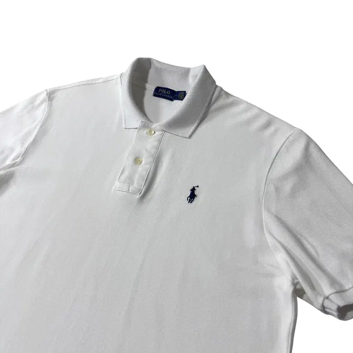 [BUNJANG] Polo Ralph Lauren White Short Sleeve Polo Shirt / 신형 폴로 랄프로렌 화이트 반팔카라티