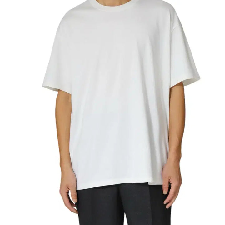[BUNJANG] BODHI Cashmere Cotton Silk Blend Short Sleeve T-Shirt White / [3] BODHI CASHMERE 반팔티 화이트