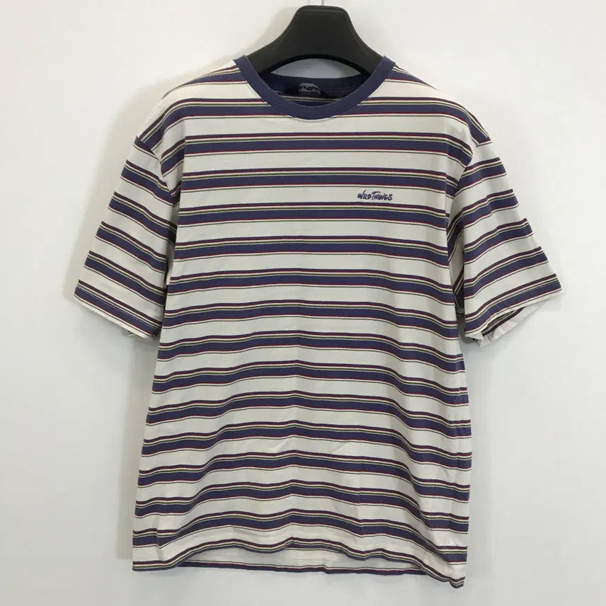 [BUNJANG] Wild Things Border Short Sleeve T-Shirt L / 와일드띵스 WILD THINGS 보더 반팔 [L]