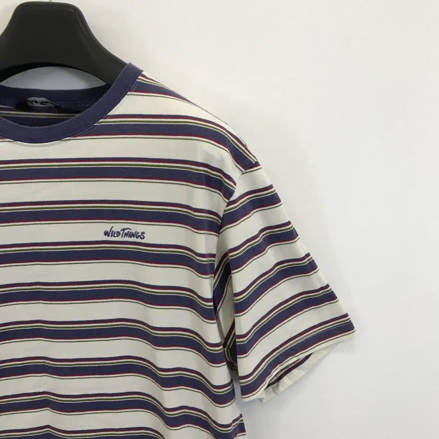 [BUNJANG] Wild Things Border Short Sleeve T-Shirt L / 와일드띵스 WILD THINGS 보더 반팔 [L]