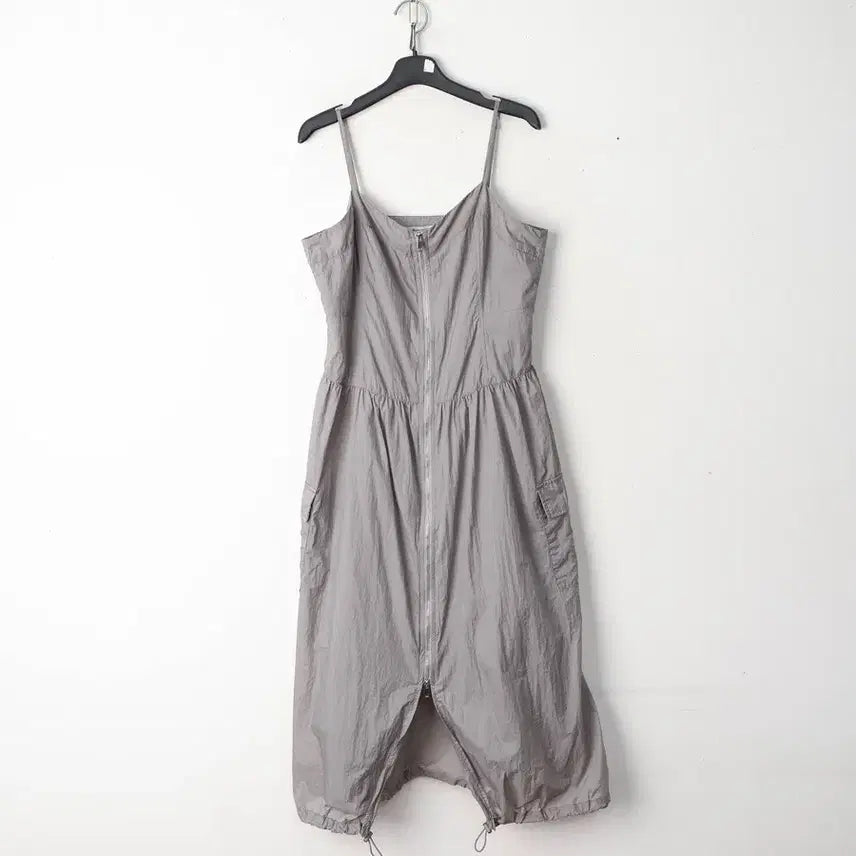 [BUNJANG] 8seconds Nylon Zip-Up Dress (Size 55) / 55/에잇세컨즈 나일론 집업 원피스