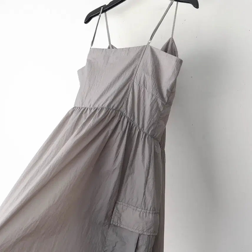 [BUNJANG] 8seconds Nylon Zip-Up Dress (Size 55) / 55/에잇세컨즈 나일론 집업 원피스