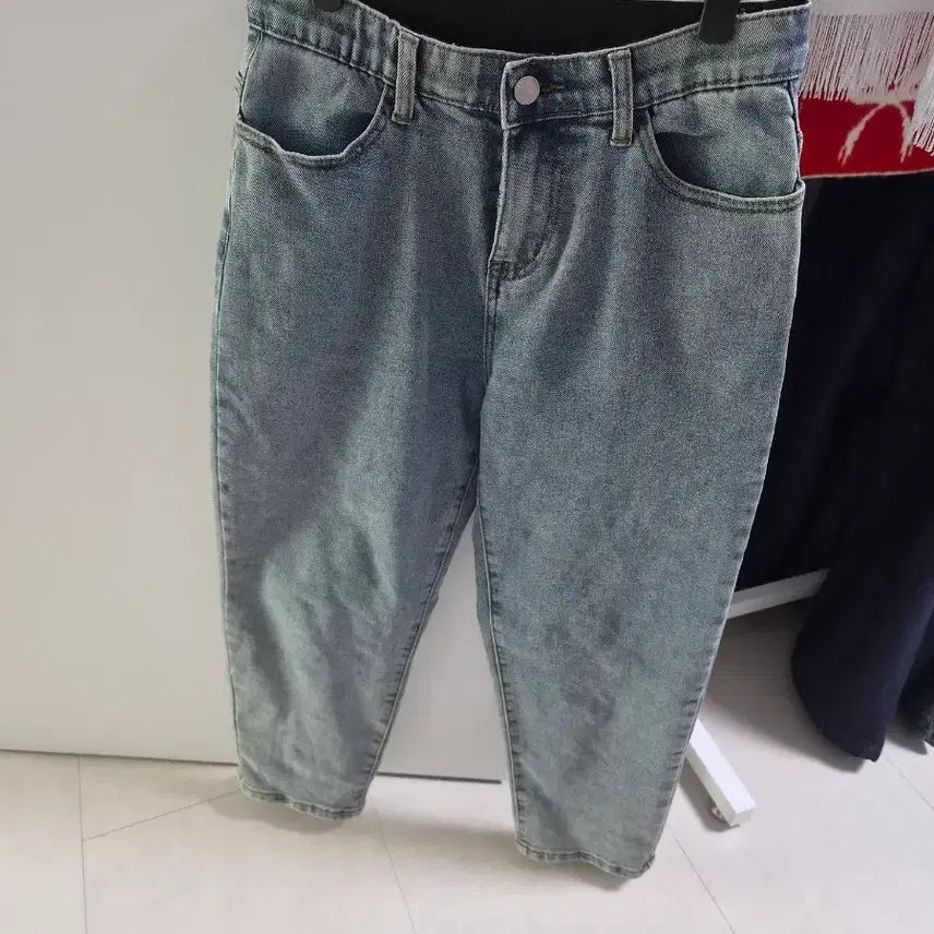 [BUNJANG] Washed Denim Jeans (M, Short) / 워싱 데님 청바지