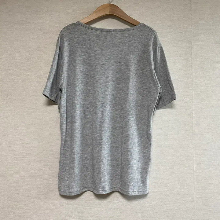 [BUNJANG] T Farm Grey U-Neck Short Sleeve T-Shirt / t farm 회색 유넥 반팔 티셔츠