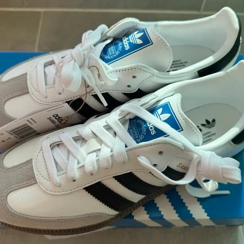 [BUNJANG] Adidas Samba OG White Black Sneakers / 아디다스 삼바 OG 화이트 블랙