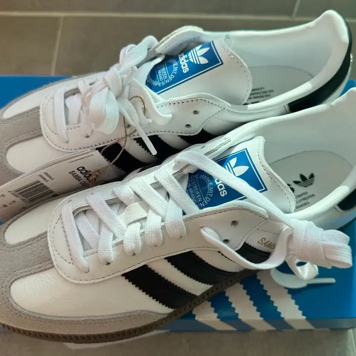 [BUNJANG] Adidas Samba OG White Black Sneakers / 아디다스 삼바 OG 화이트 블랙