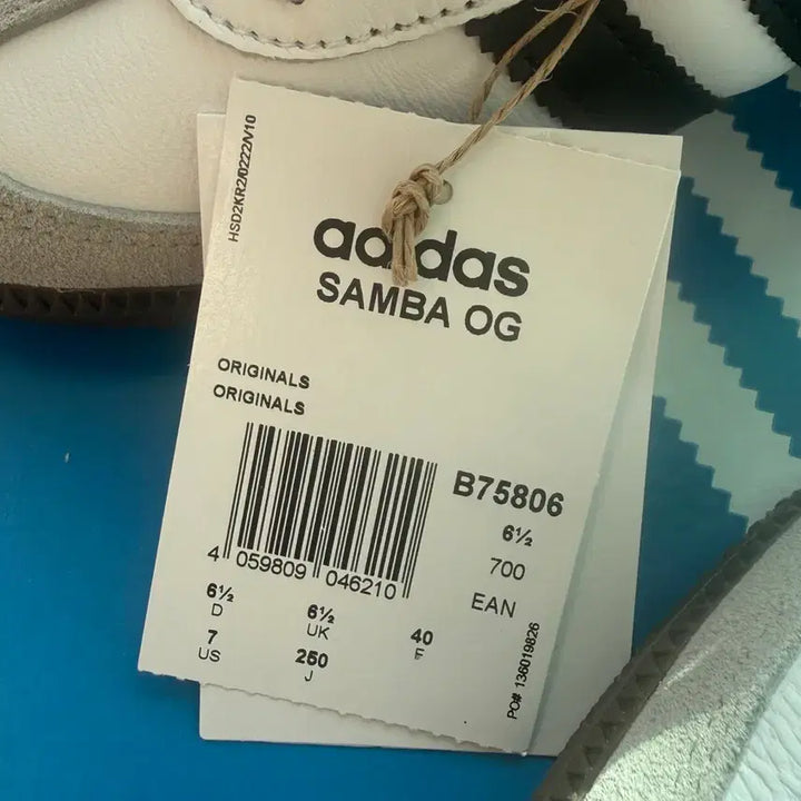 [BUNJANG] Adidas Samba OG White Black Sneakers / 아디다스 삼바 OG 화이트 블랙