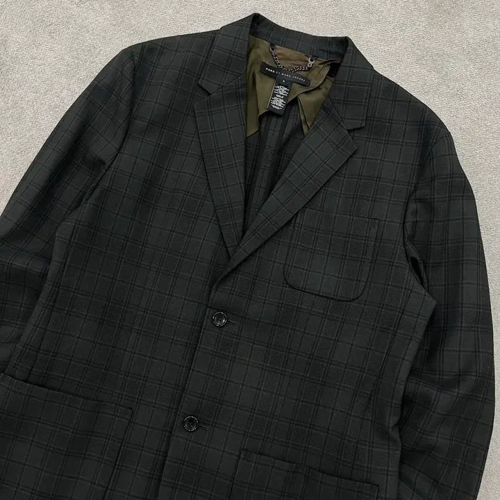 [BUNJANG] Marc Jacobs Check Wool Blazer Jacket / L 마크제이콥스 체크 울 블레이저 자켓