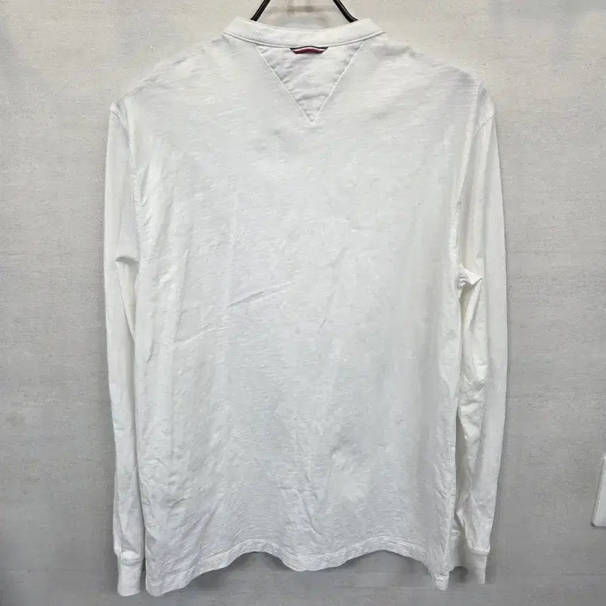 [BUNJANG] Tommy Hilfiger Henry Neck White Long Sleeve L / 타미힐피거 헨리넥 화이트 긴팔 L