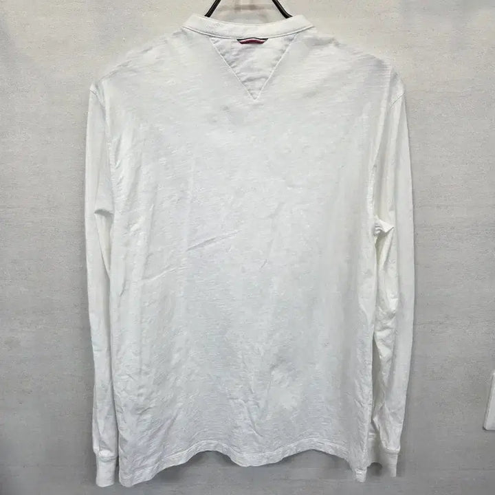 [BUNJANG] Tommy Hilfiger Henry Neck White Long Sleeve L / 타미힐피거 헨리넥 화이트 긴팔 L