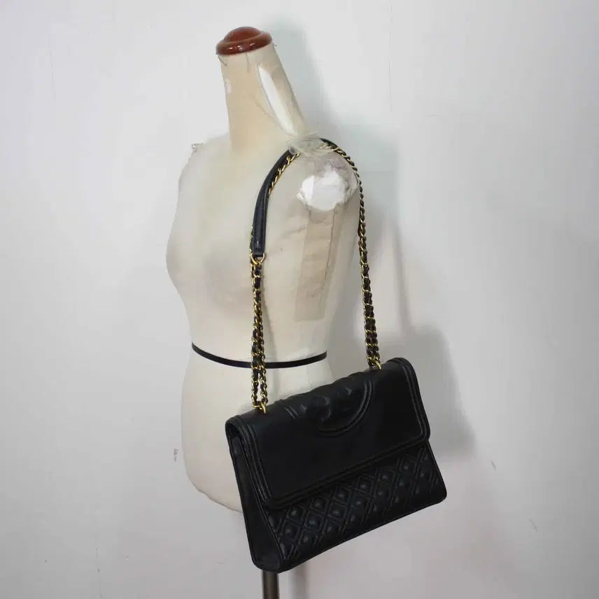 [BUNJANG] Tory Burch Genuine Leather Chain Shoulder Bag / B-10686/토리버치 정품 여성용 체인 숄더백