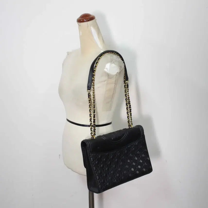 [BUNJANG] Tory Burch Genuine Leather Chain Shoulder Bag / B-10686/토리버치 정품 여성용 체인 숄더백