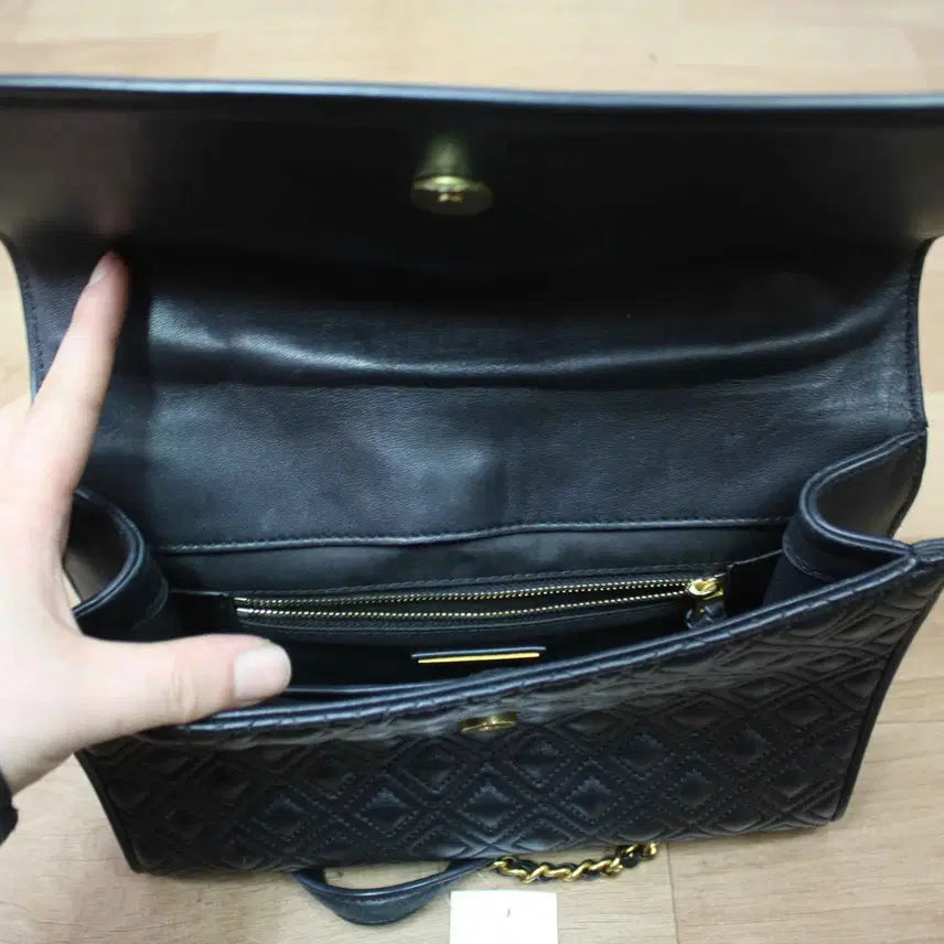 [BUNJANG] Tory Burch Genuine Leather Chain Shoulder Bag / B-10686/토리버치 정품 여성용 체인 숄더백