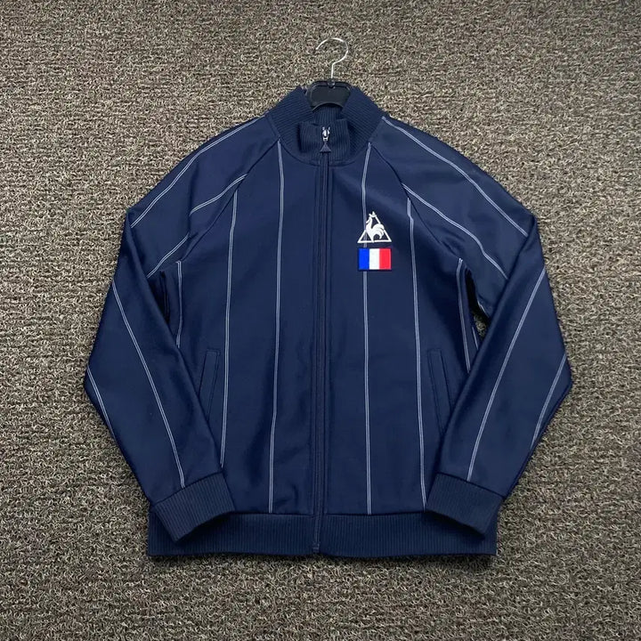 [BUNJANG] Le Coq Sportif Striped Track Top Jersey / 르꼬끄 스트라이프 트랙탑 져지