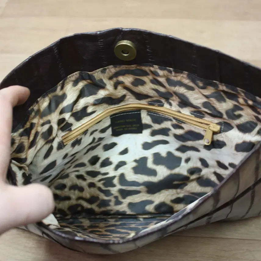 [BUNJANG] Handmade Eel Leather Clutch Bag / B-10687/캐주얼 여성용 장어가죽 클러치백