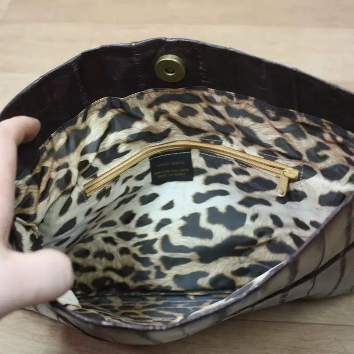 [BUNJANG] Handmade Eel Leather Clutch Bag / B-10687/캐주얼 여성용 장어가죽 클러치백