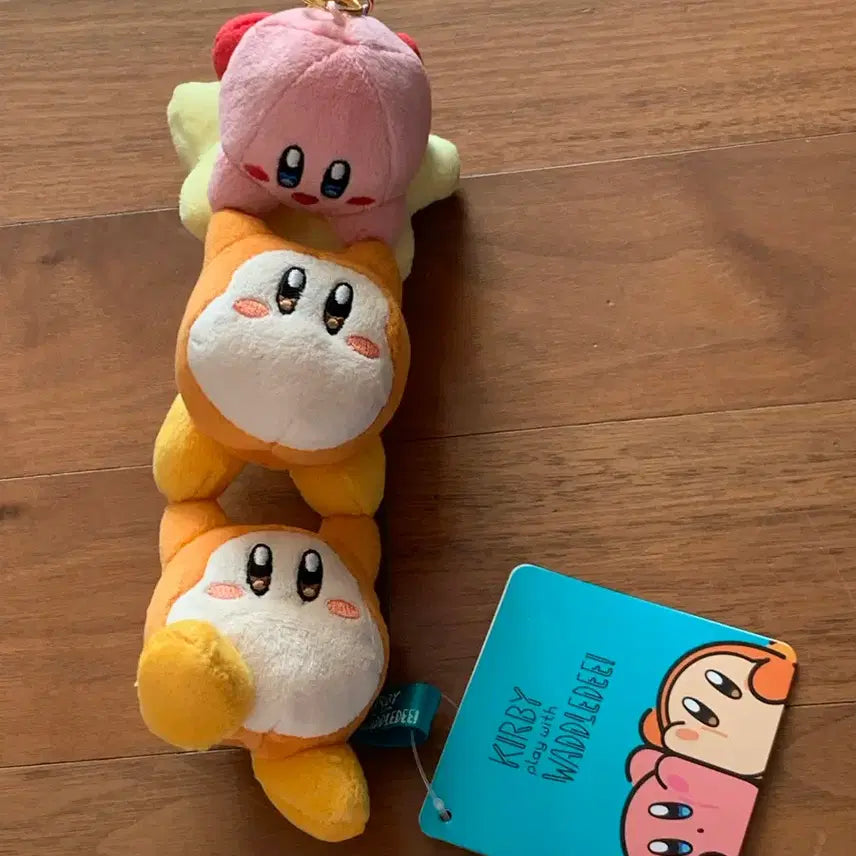 [BUNJANG] Kirby &amp; Waddle Dee Mascot Keychain / 별의커비 커비&amp;웨이들디 마스코트 키링
