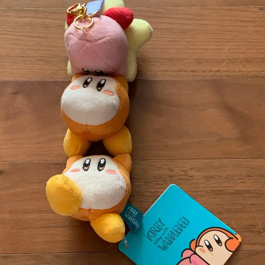 [BUNJANG] Kirby &amp; Waddle Dee Mascot Keychain / 별의커비 커비&amp;웨이들디 마스코트 키링