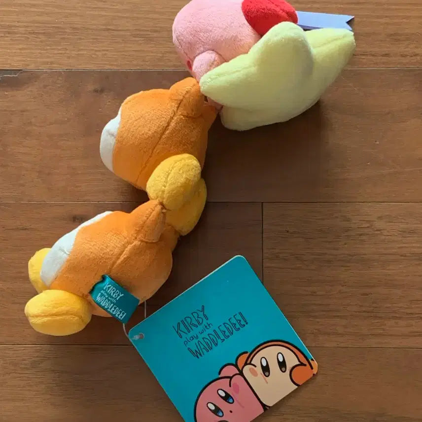 [BUNJANG] Kirby &amp; Waddle Dee Mascot Keychain / 별의커비 커비&amp;웨이들디 마스코트 키링