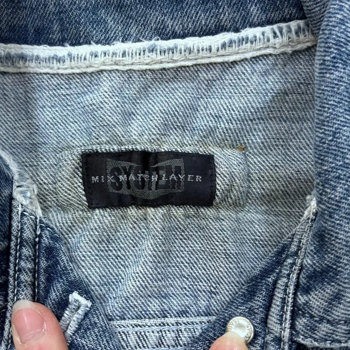 [BUNJANG] System Vintage Washed Denim Jacket / 82-94-160 시스템 빈티지워싱 데님 자켓 0506E