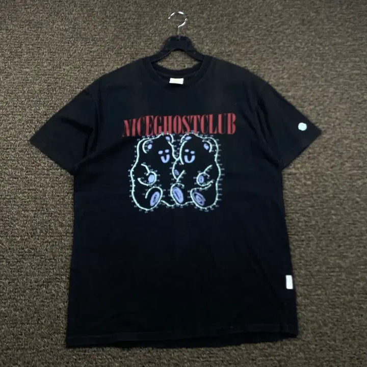 [BUNJANG] Nice Ghost Club Black Short Sleeve T-Shirt / 나이스고스트클럽 블랙 반팔 티셔츠