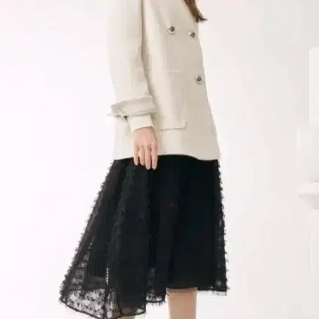 [BUNJANG] MINE Collarless Double Button Jacket (Size 55) / 정가 96만 5천원! 마인 MINE 칼라리스 더블 버튼 자켓 (55)
