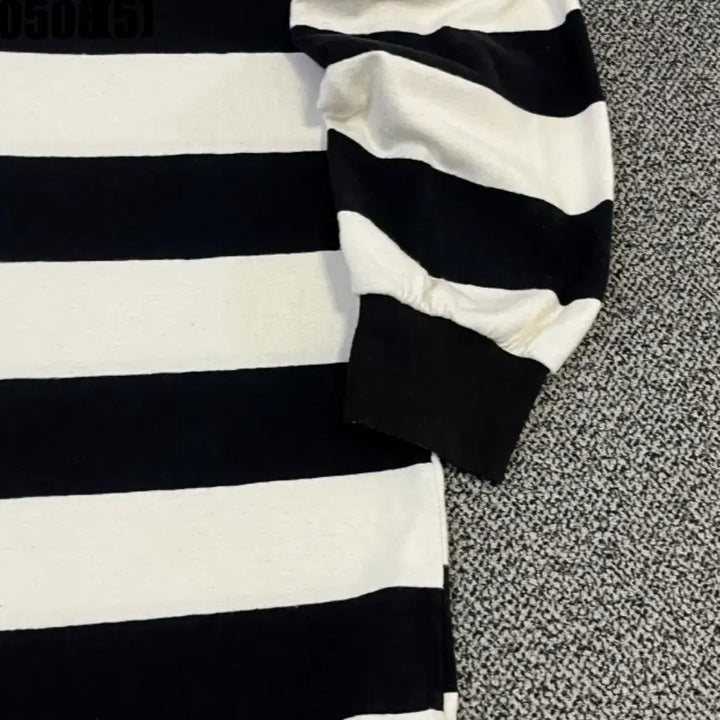 [BUNJANG] Rapsstudio Stripe Rugby Long Sleeve T-Shirt / 랩스튜디오 스트라이프 럭비 긴팔 티셔츠