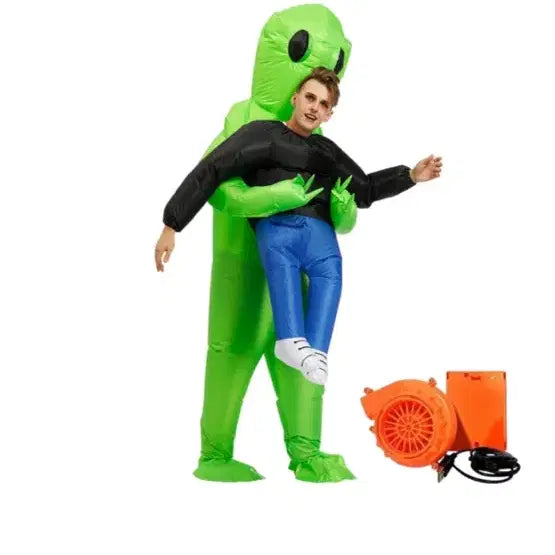 [BUNJANG] Alien Air Suit Concept Graduation Photo Costume Rental / 초록 외계인 에어슈트 컨셉 졸업 사진