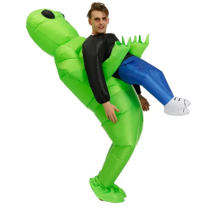 [BUNJANG] Alien Air Suit Concept Graduation Photo Costume Rental / 초록 외계인 에어슈트 컨셉 졸업 사진