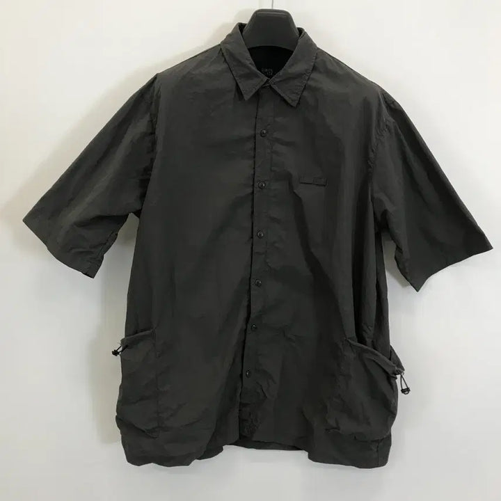 [BUNJANG] Dimitri Black Nylon Comfort Overshirt / 디미트리블랙 컴포트 반팔 오버셔츠 [3]