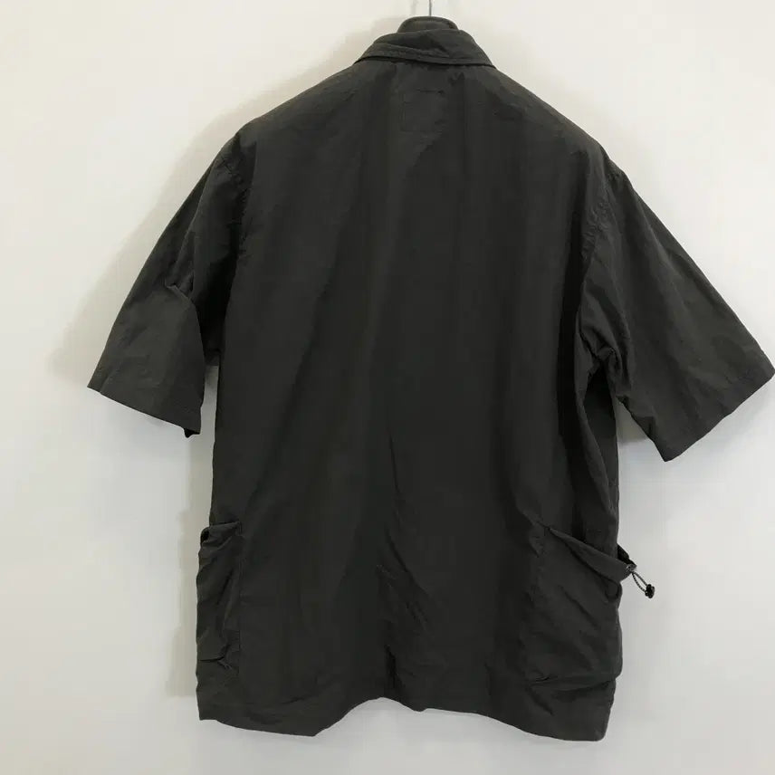 [BUNJANG] Dimitri Black Nylon Comfort Overshirt / 디미트리블랙 컴포트 반팔 오버셔츠 [3]