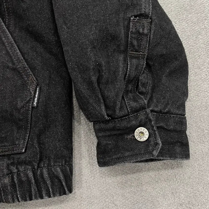 [BUNJANG] Code Graphy Corduroy Collar Denim Work Jacket / M 새상품 코드그라피 코듀로이 카라 데님 워크자켓