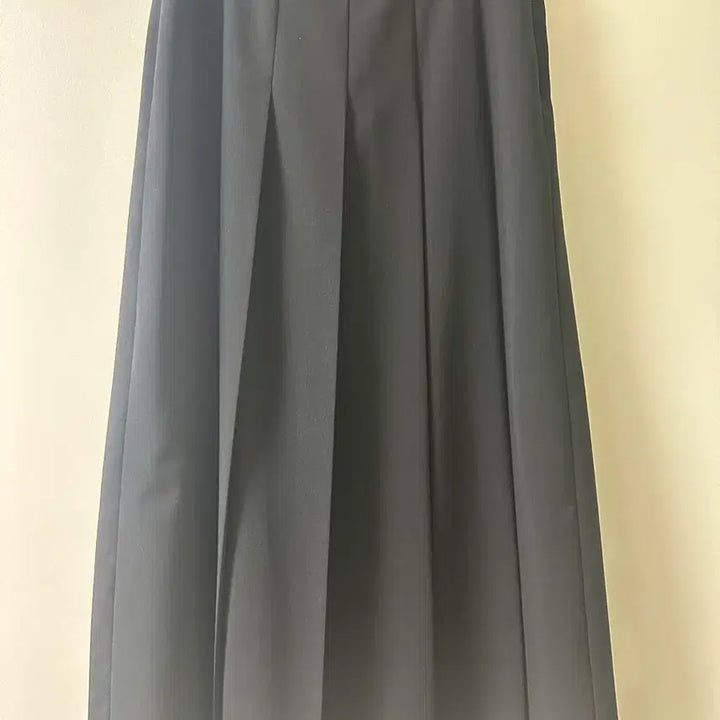 [BUNJANG] Facade Pattern Summer Wool Pleated Skirt (Black, S) / 파사드패턴 썸머 울 플리츠스커트(블랙,S)