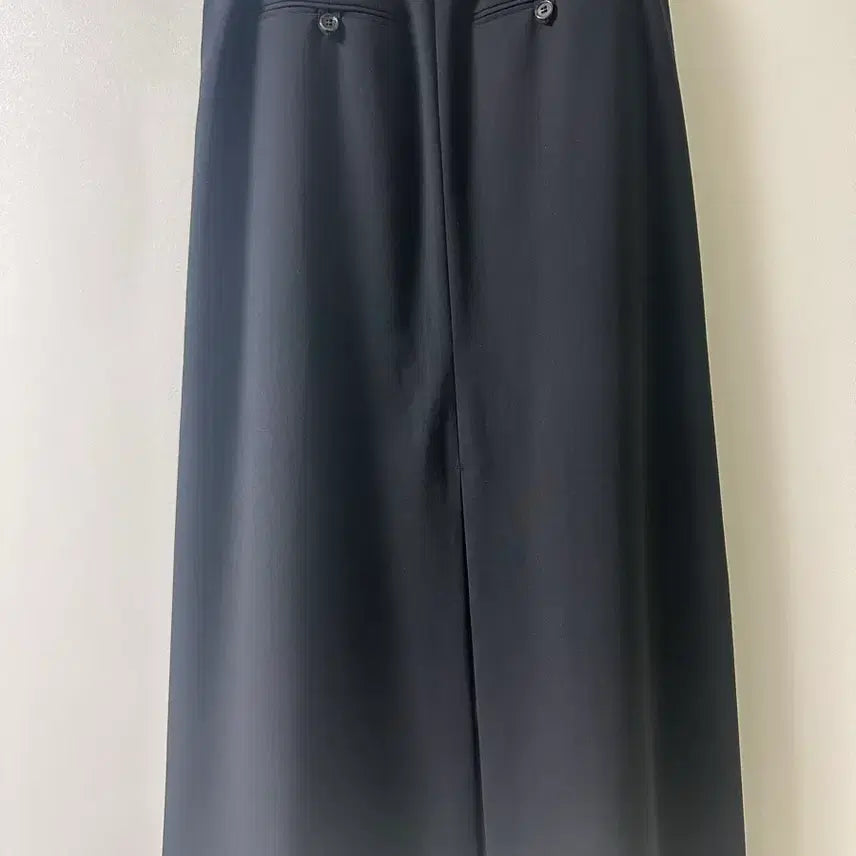 [BUNJANG] Facade Pattern Summer Wool Pleated Skirt (Black, S) / 파사드패턴 썸머 울 플리츠스커트(블랙,S)