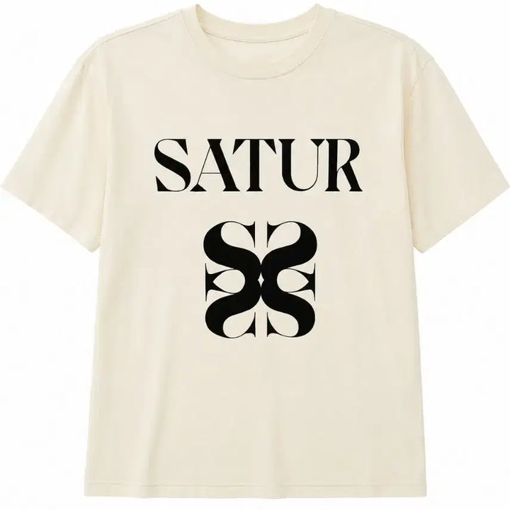 [BUNJANG] Satur Cotton Short Sleeve T-Shirt Beige M / 세터 SATUR 반팔 티셔츠 M/베이지