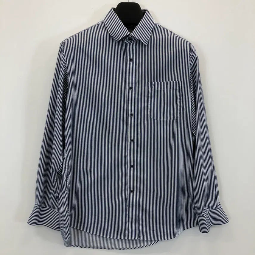 [BUNJANG] ST. Dupont Blue Stripe Blend Shirt / ST듀퐁 블루 스트라이프셔츠 95-100