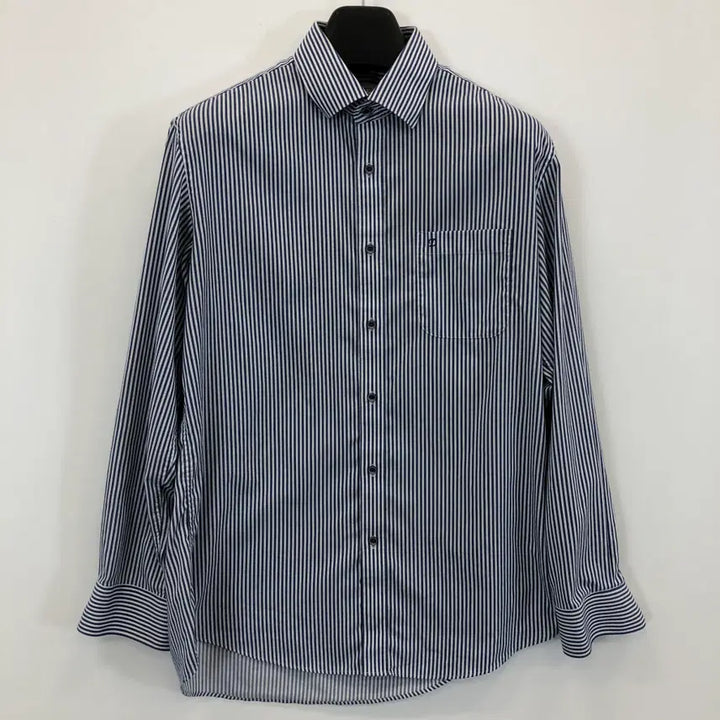 [BUNJANG] ST. Dupont Blue Stripe Blend Shirt / ST듀퐁 블루 스트라이프셔츠 95-100