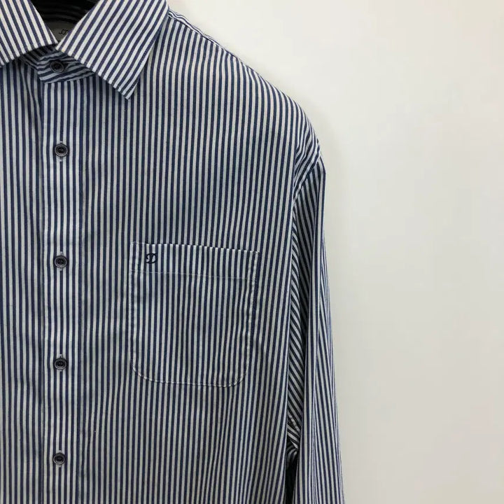 [BUNJANG] ST. Dupont Blue Stripe Blend Shirt / ST듀퐁 블루 스트라이프셔츠 95-100