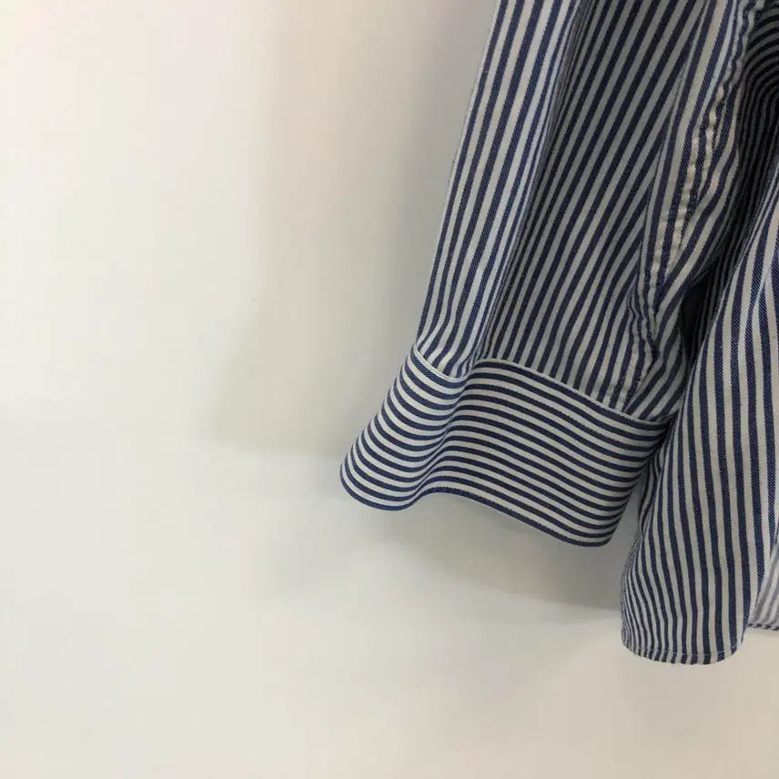 [BUNJANG] ST. Dupont Blue Stripe Blend Shirt / ST듀퐁 블루 스트라이프셔츠 95-100
