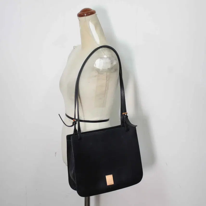 [BUNJANG] Couronne Leather Shoulder Bag Black / B-10692/쿠론 정품 여성용 가죽 숄더백