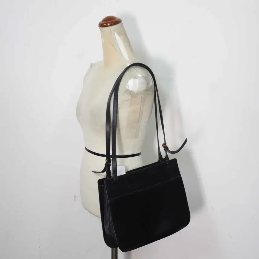 [BUNJANG] Couronne Leather Shoulder Bag Black / B-10692/쿠론 정품 여성용 가죽 숄더백
