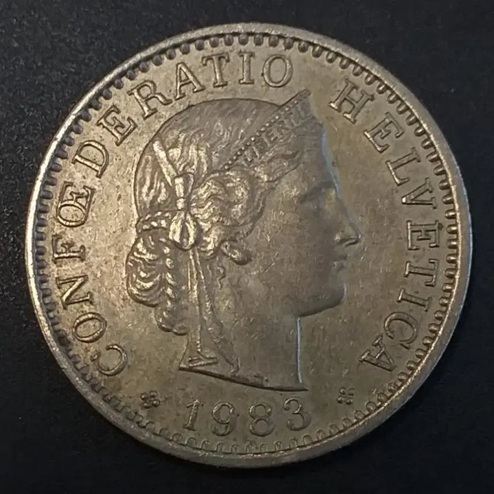 [BUNJANG] 1983 Swiss 20 Rappen Coin / 1983 스위스 20라펜 동전 w929