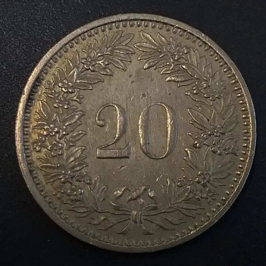 [BUNJANG] 1983 Swiss 20 Rappen Coin / 1983 스위스 20라펜 동전 w929
