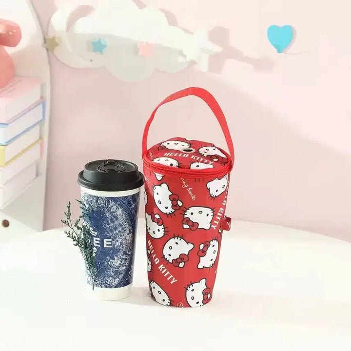 [BUNJANG] Sanrio Hello Kitty Tumbler Bag Red/Pink / 산리오 키티 텀블러백 레드/핑크